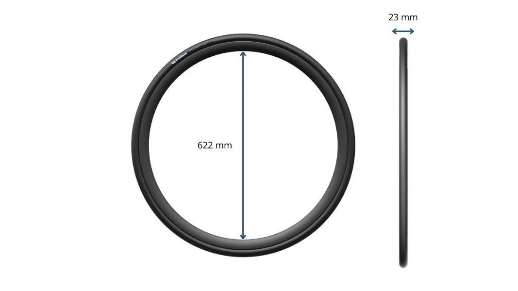 Damaged bicycle tire with a visible bulge indicating a structural defect.