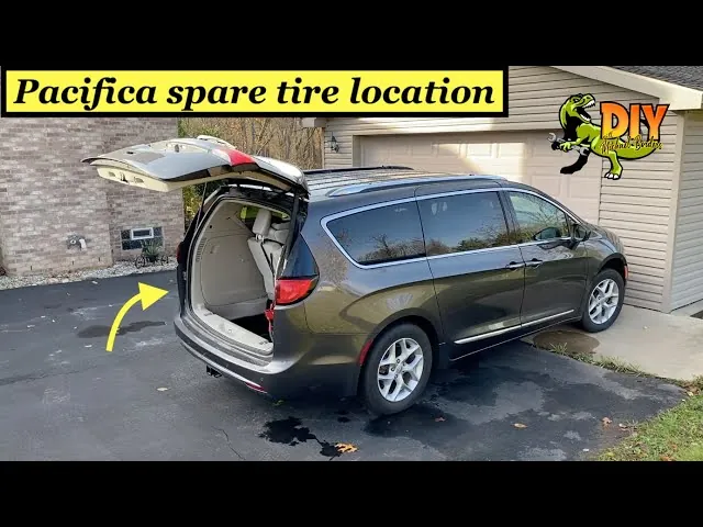 An emergency tire inflator kit sits ready for use inside the vehicle.